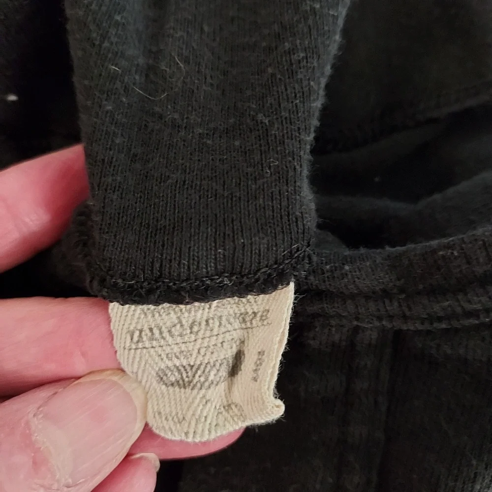 Victoria's Secret Underware Black One Piece Union Suit Button Front Vintage L
